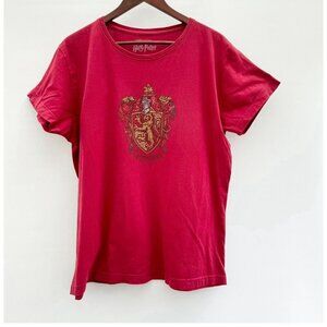 Harry Potter Gryffindor Hogwarts beaded T-Shirt Wizarding World Universal XL